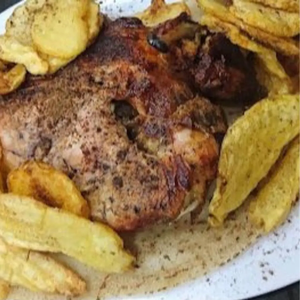 Spiced Chicken With Potatoes - Whole